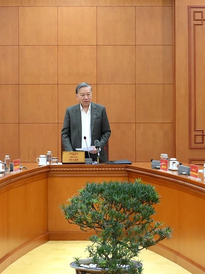 Tổng Bí thư Tô Lâm chủ trì làm việc về thực hiện chủ trương, chính sách đối với người có công với cách mạng.