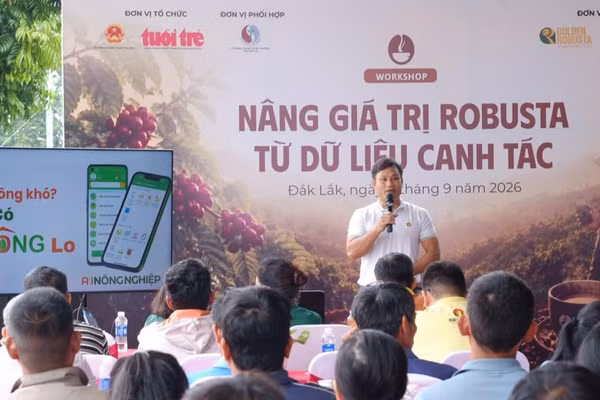 Workshop “Nâng giá trị Robusta từ dữ liệu canh tác” thiết kế theo hướng chia sẻ đi cùng thực hành. (Nguồn: Đạm Cà Mau)