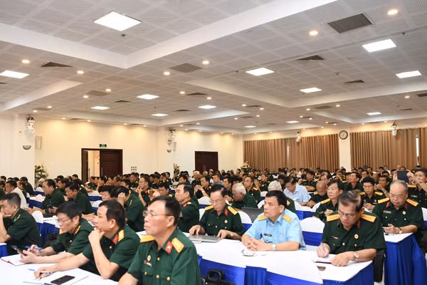 Hội nghị tập huấn cán bộ triển khai thực hiện nghị quyết Đại hội Hội Cựu chiến binh Việt Nam lần thứ VIII, nhiệm kỳ 2026-2031. (Ảnh: MINH SƠN)