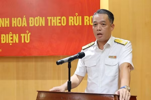 Trưởng ban Kiểm tra Nguyễn Tiến Trung phát biểu khai mạc chương trình.
