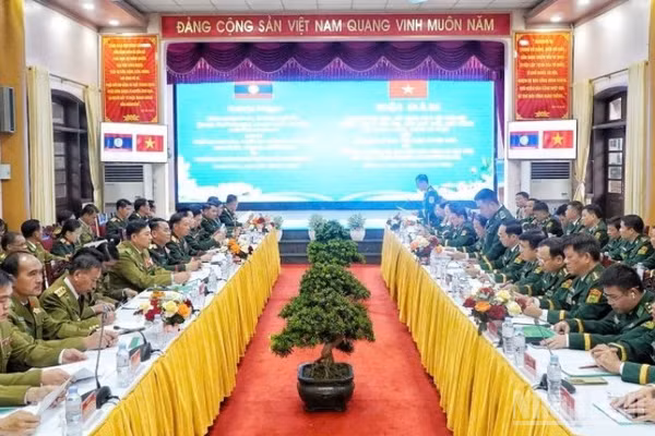 Quang cảnh hội đàm. (Ảnh: Đình Phượng)