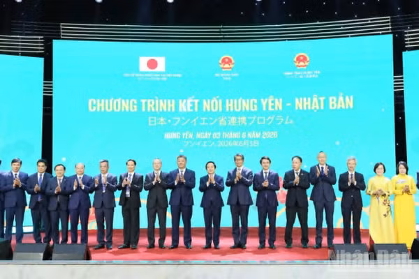 Các đại biểu tỉnh Hưng Yên và Nhật Bản tại Chương trình kết nối đầu tư.