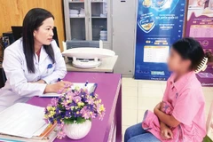 Góc tư vấn dinh dưỡng cho người bệnh tại Bệnh viện Trung ương Thái Nguyên. (Ảnh: ĐỨC MINH)