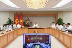 Phó Thủ tướng Bùi Thanh Sơn chủ trì họp rà soát tiến độ Dự án điện hạt nhân Ninh Thuận. (Ảnh: TTXVN)