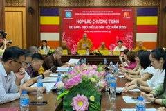 Ban tổ chức thông tin về Chương trình "Vu lan-đạo hiếu & dân tộc năm 2025. (Ảnh: HUY LÊ)