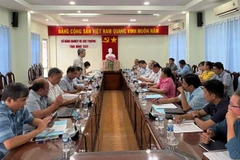 Cục Quản lý và Xây dựng công trình thủy lợi làm việc Sở Nông nghiệp và Môi trường Đồng Tháp.