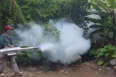 Ngành y tế Hà Nội tổ chức phun hóa chất phòng, chống bệnh sốt xuất huyết trên địa bàn