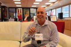 Ông Eyal Buvilski, Chủ tịch Hội Hữu nghị Israel - Việt Nam. (Ảnh: ĐỨC TRUNG/Phóng viên TTXVN tại Israel)