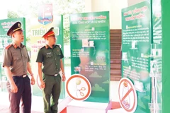 Công an Thành phố Hồ Chí Minh tuyên truyền về tác hại của ma túy.