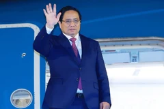 Thủ tướng Phạm Minh Chính lên đường tham dự Hội nghị Thượng đỉnh Tổ chức Hợp tác Thượng Hải (SCO) 2025 tại Trung Quốc. (Ảnh: DƯƠNG GIANG - TTXVN) 