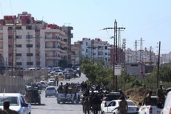 Lực lượng an ninh Syria tiến vào thành phố Sweida ở miền nam nước này. (Ảnh: THX/TTXVN)