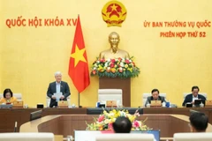 Ủy ban Thường vụ Quốc hội tổng kết Kỳ họp thứ 10, Quốc hội khóa XV. (Ảnh: DUY LINH)