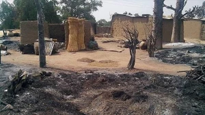 Hiện trường một vụ tấn công tại làng Kawuri, bang Borno, Nigeria. (Ảnh tư liệu: TTXVN)