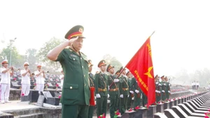 Lễ an táng hài cốt liệt sĩ tại Nghĩa trang Liệt sĩ tỉnh Bình Phước.