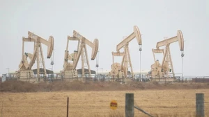 Giàn khoan dầu tại Texas, Mỹ. (Ảnh: THX/TTXVN)