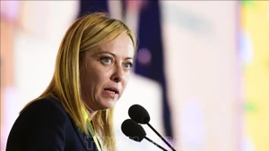 Thủ tướng Italy Giorgia Meloni. (Ảnh: TTXVN)