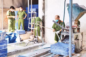 Lực lượng Công an tỉnh Đồng Nai phát hiện một vụ xả thải chưa qua xử lý trên địa bàn.