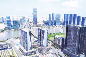 Trung tâm Tài chính Quốc tế Việt Nam tại Thành phố Hồ Chí Minh nhận được sự quan tâm lớn của cộng đồng nhà đầu tư quốc tế với cam kết đầu tư hơn 19 tỷ USD (Ảnh TÙNG ANH)