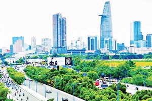 Một góc Thành phố Hồ Chí Minh năng động và phát triển.