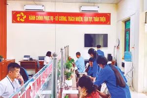 Trung tâm Phục vụ hành chính công xã Chiến Thắng.