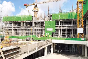 Một dự án nhà ở đang triển khai trên địa bàn Thành phố Hồ Chí Minh.