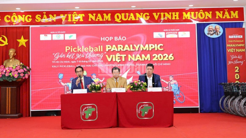 Ban tổ chức công bố giải Pickleball Paralympic Việt Nam năm 2026.