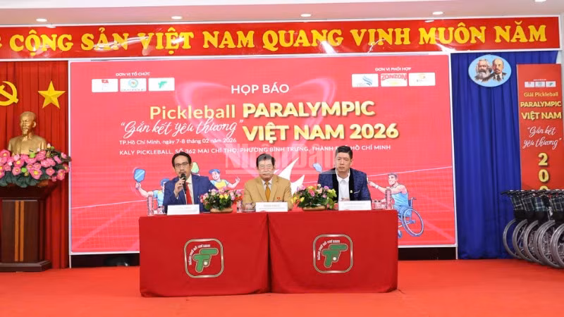 Ban tổ chức công bố giải Pickleball Paralympic Việt Nam năm 2026.