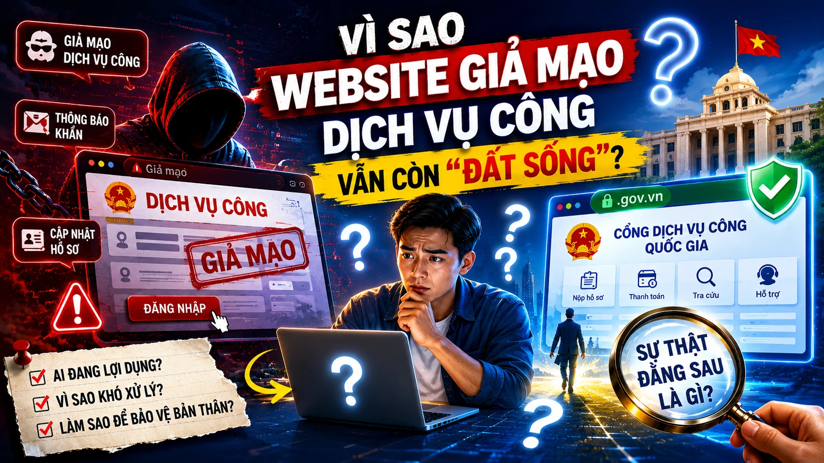 Website giả mạo cơ quan Nhà nước: Thao túng niềm tin trong thời chuyển đổi số