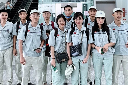 Lao động đi làm việc ở nước ngoài theo hợp đồng tại Đài Loan (Trung Quốc). (Ảnh minh họa Colab)
