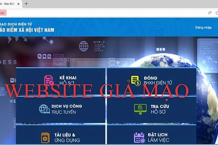 Trang web giả mạo bhxh[.]co có giao diện tương tự trang chính thức của Bảo hiểm xã hội Việt Nam.