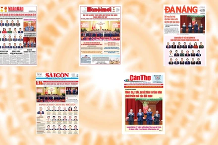 Trang Nhất của số báo chào mừng thành công Đại hội đại biểu toàn quốc lần thứ XIV của Đảng Cộng sản Việt Nam