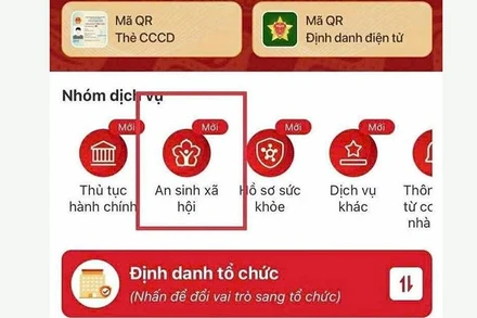 Hà Nội hướng dẫn tích hợp tài khoản hưởng an sinh xã hội trên VNeID 