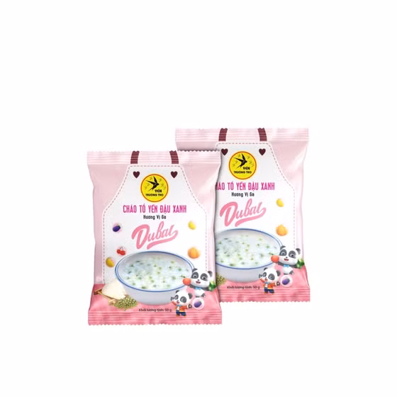 Cháo tổ yến đậu xanh hương vị gà