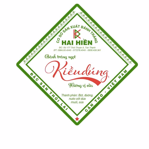 Bánh tráng ngọt Kiều Dúng hương vị sữa