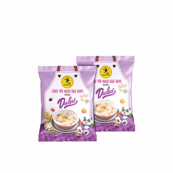 Cháo yến mạch đậu xanh rau nấm