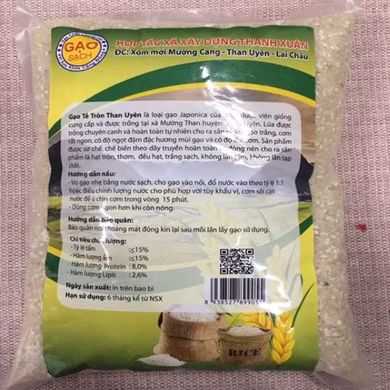 Gạo tẻ tròn Than Uyên