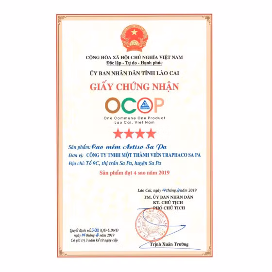 Cao mềm actiso Sapa