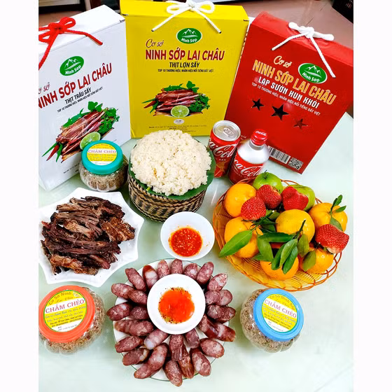 Thịt ba chỉ hun khói Ninh Sớp Lai Châu