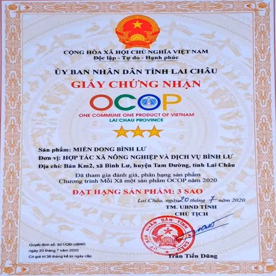 Miến dong Bình Lư