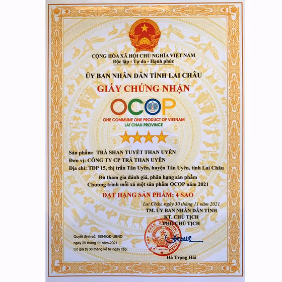 Trà Shan tuyết Than Uyên 