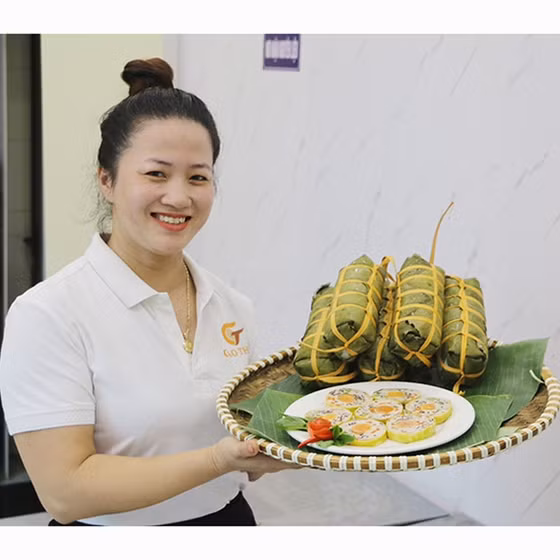 Giò lụa ngũ sắc Cao Thủy