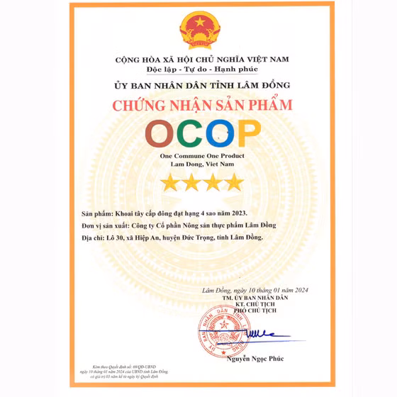 Khoai tây cấp đông Dalat Agri Foods