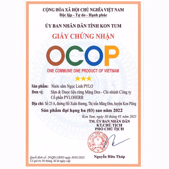 Nước sâm Ngọc Linh PyLo
