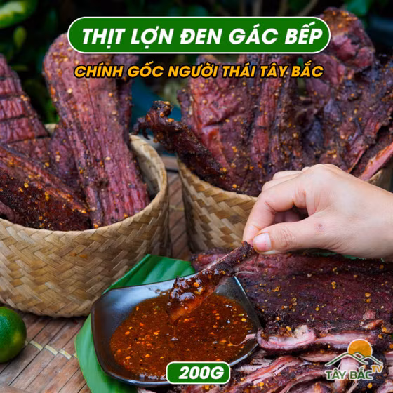 Thịt lợn gác bếp Tây Bắc TV
