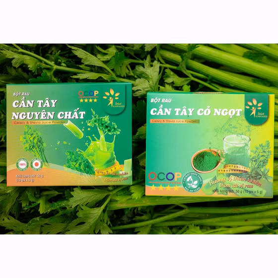 Bột cần tây cỏ ngọt sấy lạnh Dalat Ichifoods