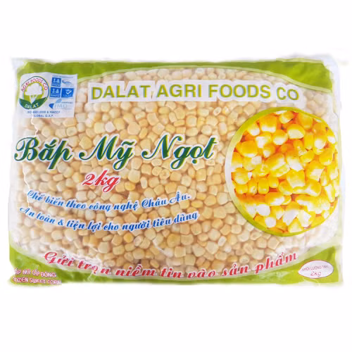 Bắp ngọt Mỹ cấp đông Dalat Agri Foods