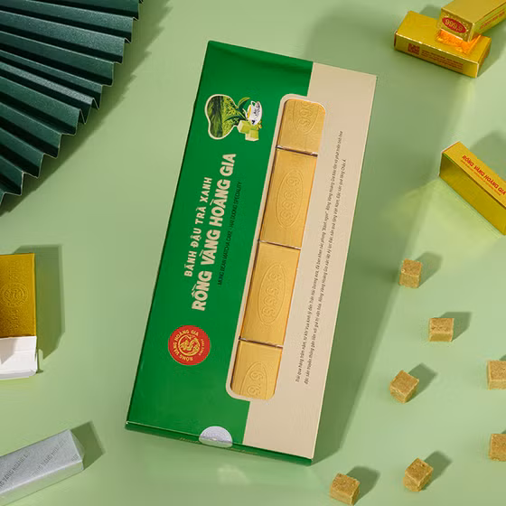 Bánh đậu trà xanh Rồng Vàng Hoàng Gia
