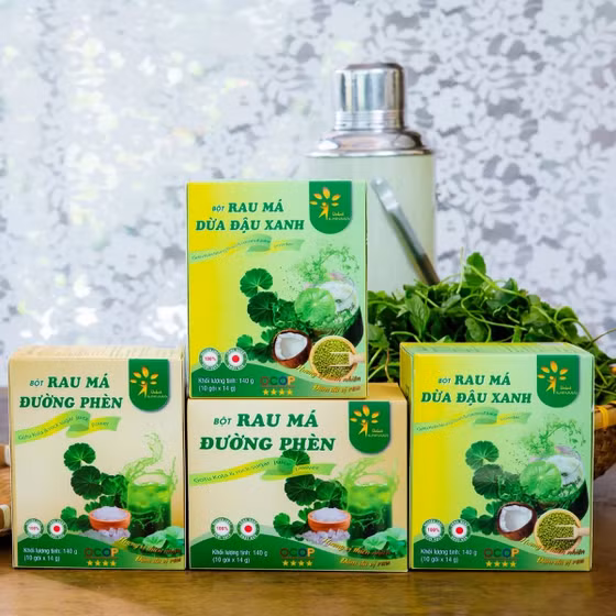 Bột rau má dừa đậu xanh Dalat Ichifoods 