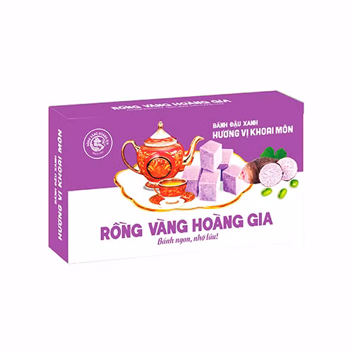 Bánh đậu xanh hương vị khoai môn Rồng Vàng Hoàng Gia