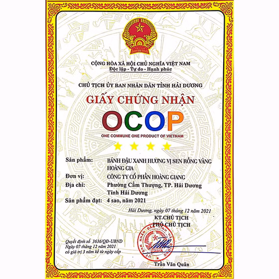 Bột đậu xanh dinh dưỡng Rồng Vàng Hoàng Gia